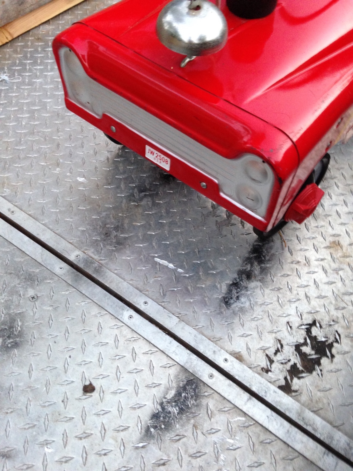 AMF VINTAGE PRESSED STEEL PEDAL CAR FIRE TRUCK #508