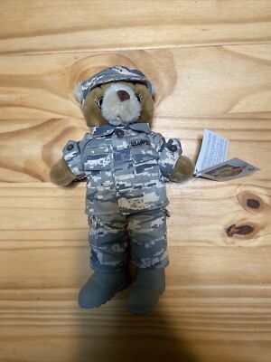Bear Forces of America Mini Female Plush Bear Air Force ABU 11 inches Brand New