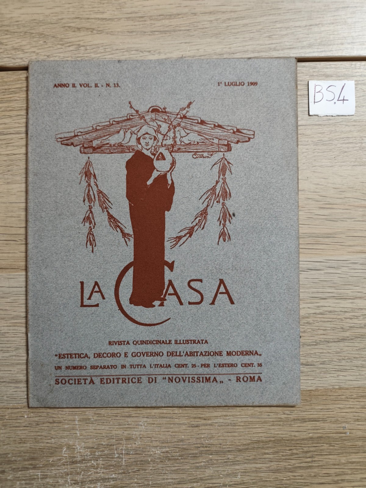 LA CASA rivista antica illustrata ESTETICA DECORO abitazione moderna 1909 n13