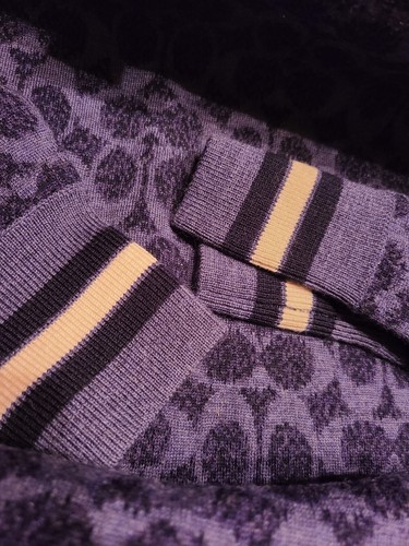 Pre-owned Coach Limited  Logo Men Sweater 2xl Wool Authentic Blue Multicolor