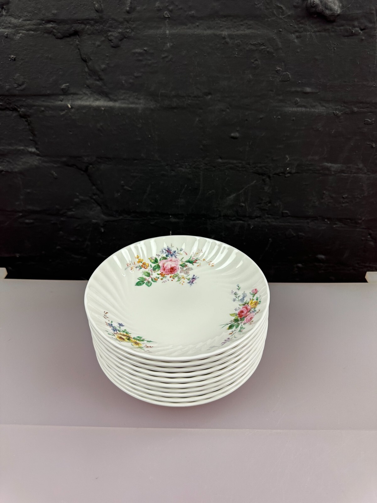 10 x Royal Doulton / Minton Arcadia Fruit / Cereal Bowls 16.8 cm Wide Set