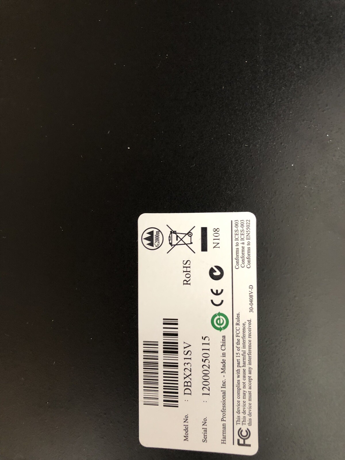 DBX 231S Dual 31-Band Graphic Equalizer EQ Stereo 2-Channel