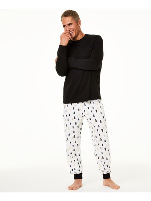 

Семейные пижамы Мужские черные однотонные праздничные пижамы Размер, Черный