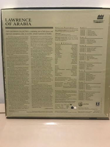 Laserdisc {W} * Lawrence Of Arabia * Peter O'Toole ~ The Criterion Collection