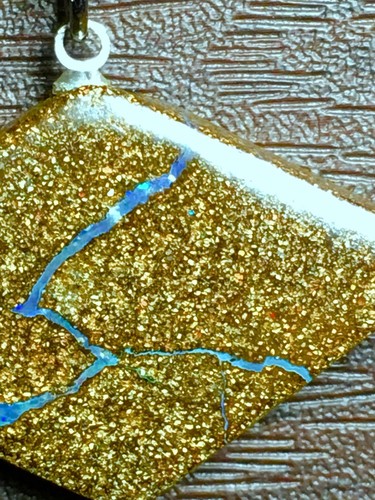 Hand Cut Custom “DIAMOND” Shaped Australian Opal Necklace *Authentic Stone*