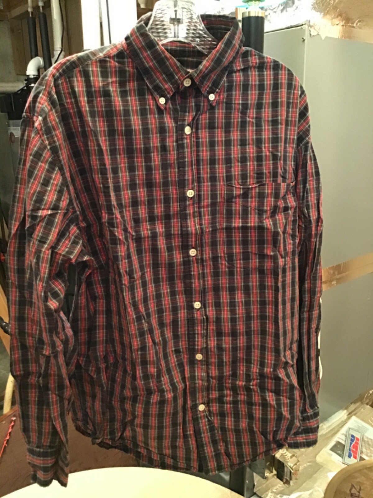 Men’s Medium Plaid Shirt Old Navy Lightweight Black, Red, Yellow and More