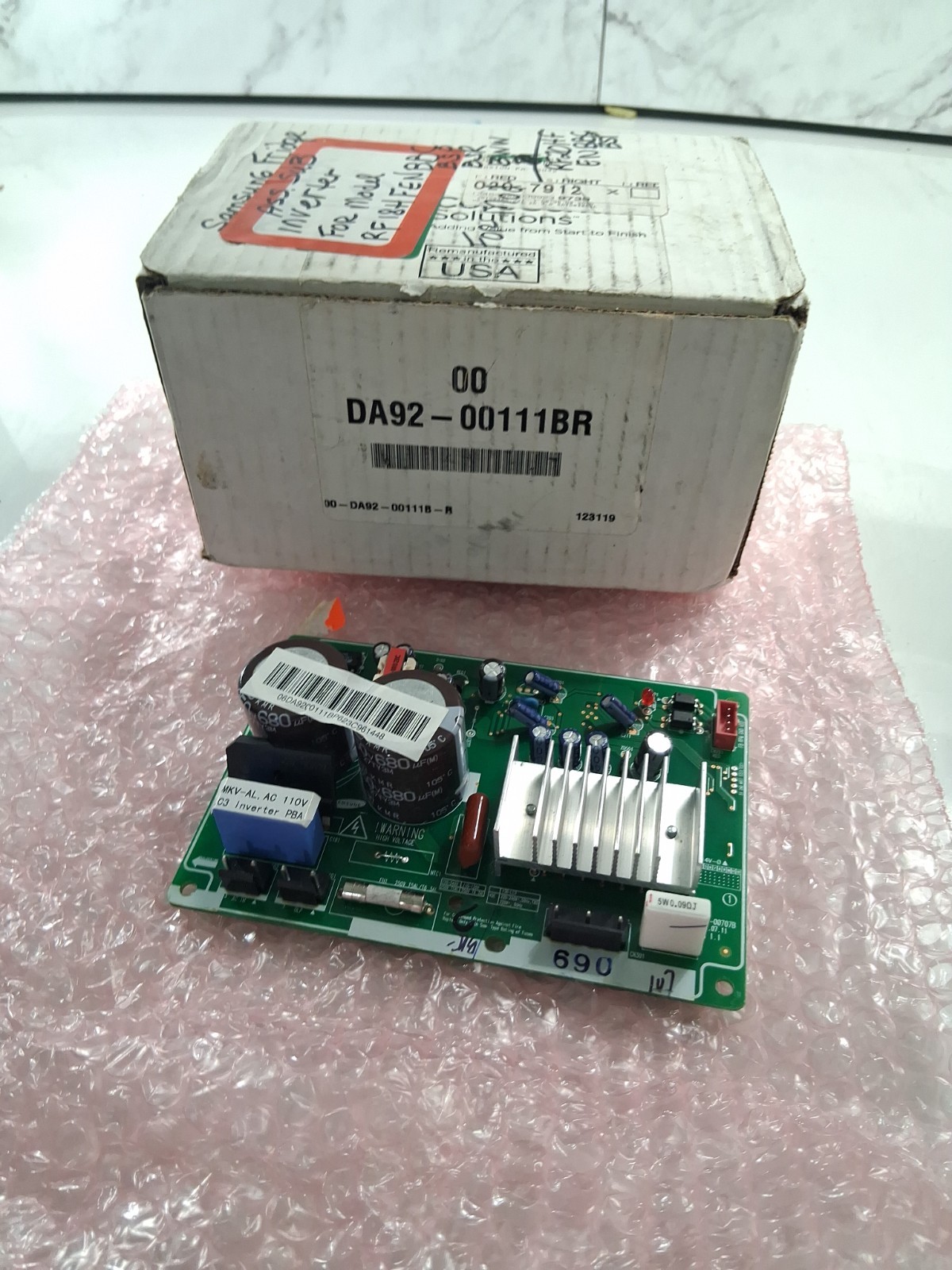 OEM Samsung DA92-00111B Refrigerator Inverter Power Control Board