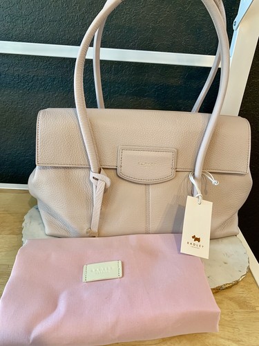 RADLEY LONDON Dove Grey Burnham Beeches LEATHER Bag Brand New Retail $298