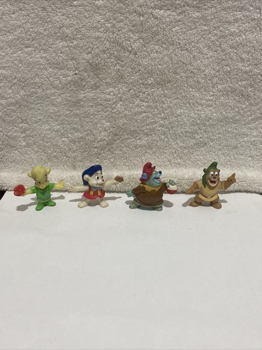 GUMMI BEARS - DISNEY AFTERNOON VINTAGE 1991 KELLOGS CEREAL FIGURES - SET OF 4