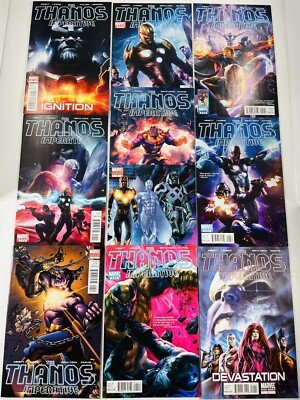 LOT OF 10 THE THANOS IMPERATIVE #1-6 COMPLETE SET +1 SHOTS / VARIANTS 2010 NM-