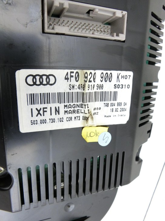 Audi A6 4F C6 05-09 3.2 188KW Kombiinstrument Tacho Audi A6 4F C6 05-09 09.03.2004 f4F0920900K 4F0920900K... Vorschau 5