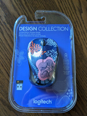 New Logitech Design Collection LTD Wireless mouse with USB Unifying receiver
