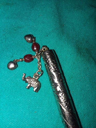 Embossed Elephant Charm Pen , Asian Souvenir