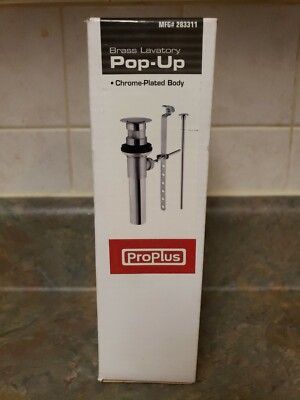 PROPLUS CHROME-PLATED BODY BRASS LAVATORY POP-UP - #283311 - BRAND NEW!!!