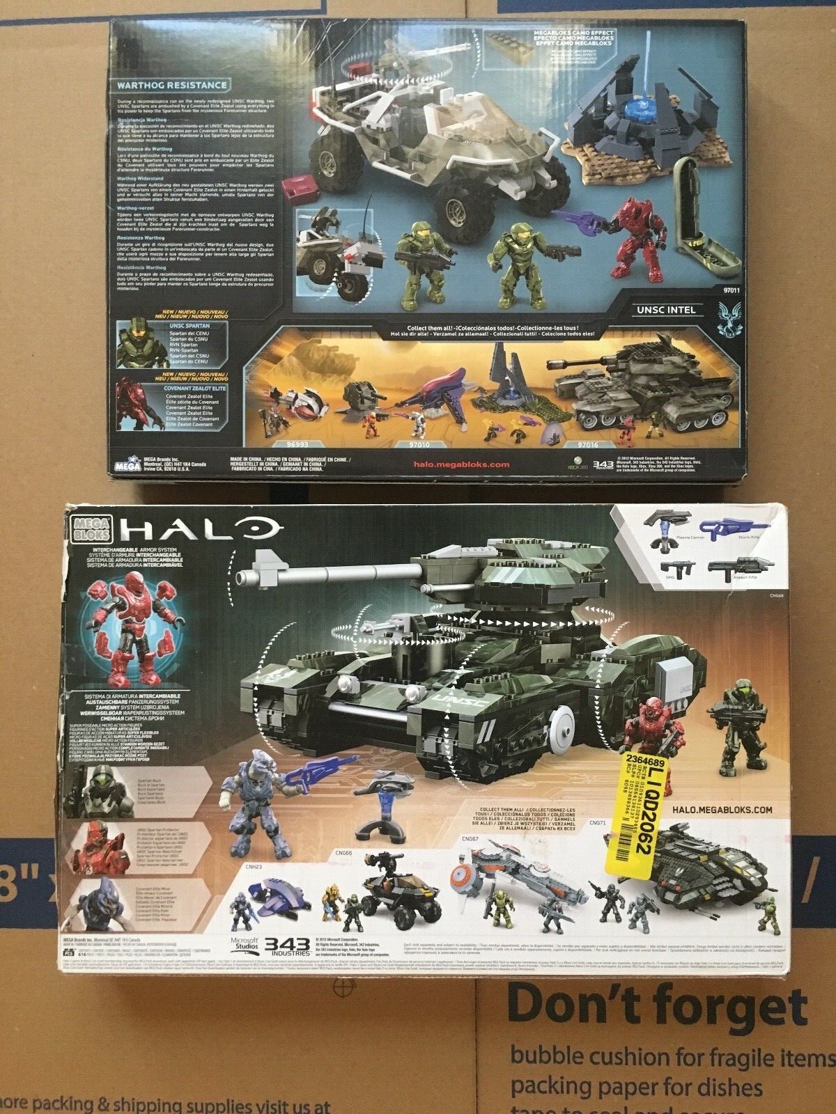 Halo Mega Bloks Warthog Resistance & Scorpions Sting BOTH!