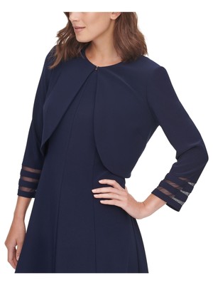 

JESSICA HOWARD Женское болеро темно-синего цвета с рукавами 3/4 Petites, Navy, JH0P8635