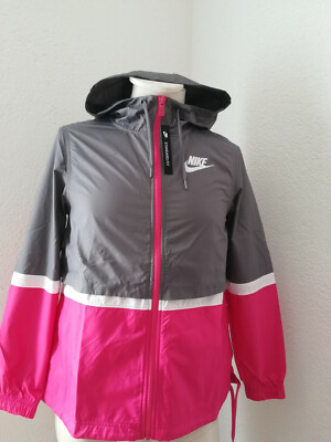 Nike Damen Lauf Jacke Sportswear Woven Jacket AJ2982-036 Sport Sommer Kapuze L