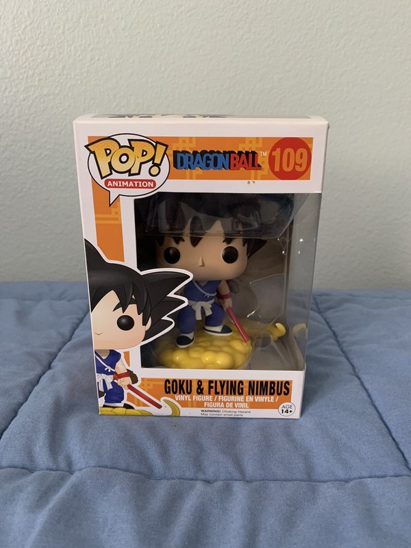 goku sitting on nimbus pop