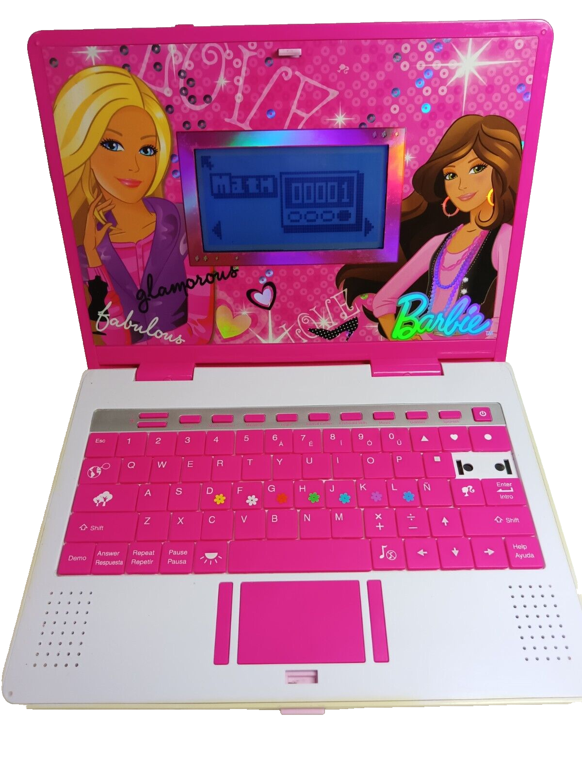 Barbie Learning Laptop Game Computer Mattel Oregon Scientific Toy