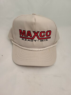 Vintage Maxco Ready Mix Snapback Baseball Hat 