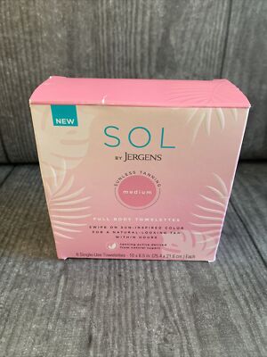 Sol By Jergens Medium Sunless Tanning Full Body Towelettes (10% Off Multiple!)