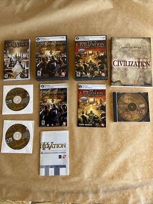 4 Sid Meier's Civilization PC Games: III & IV, Beyond The Sword & Colonization