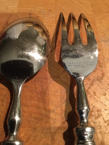 Pottery Barn Toulouse Serving Fork And Spoon
