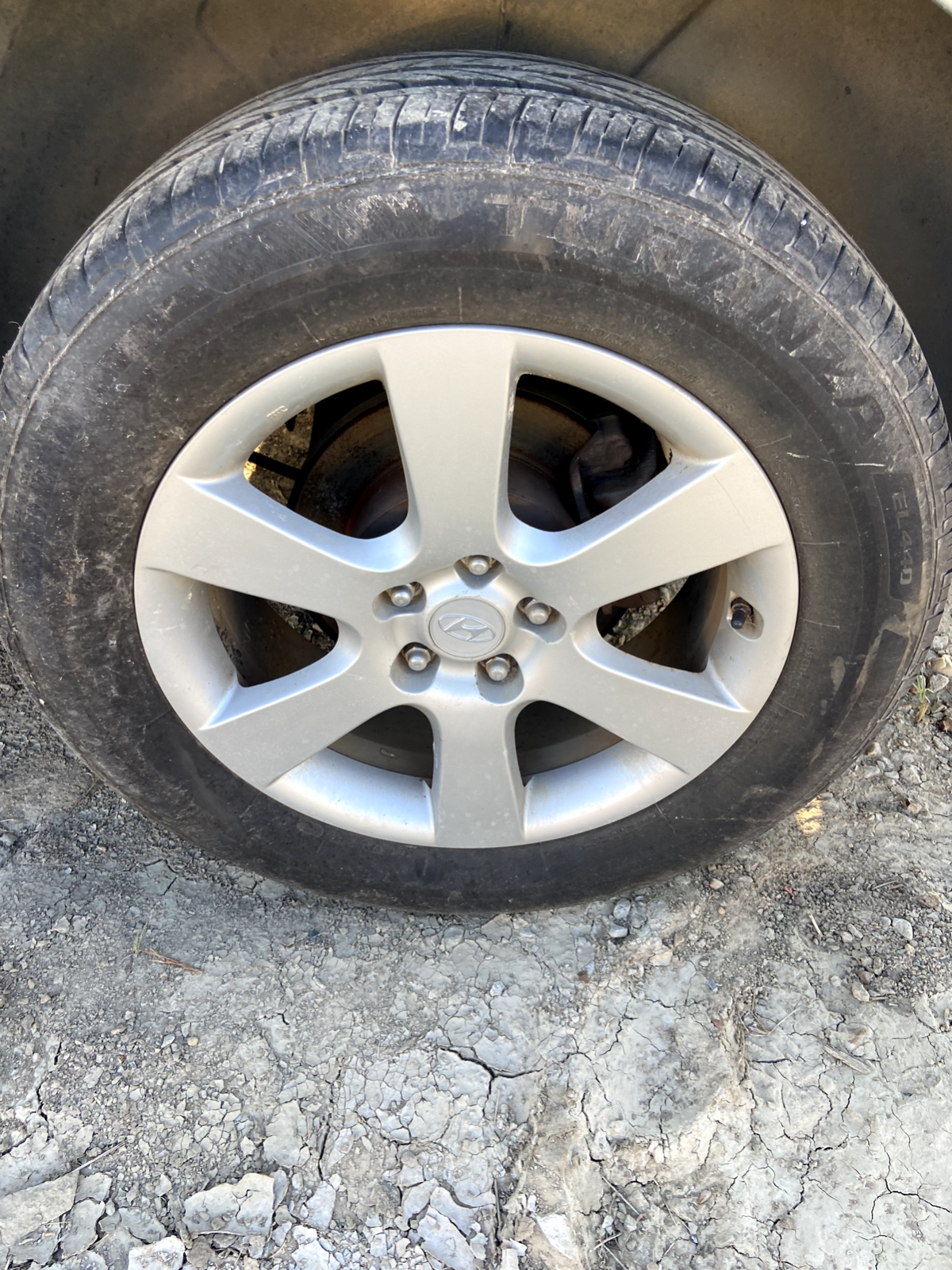 2007-2009 Hyundai Santa Fe 18x7 Alloy Silver Aluminum Wheel