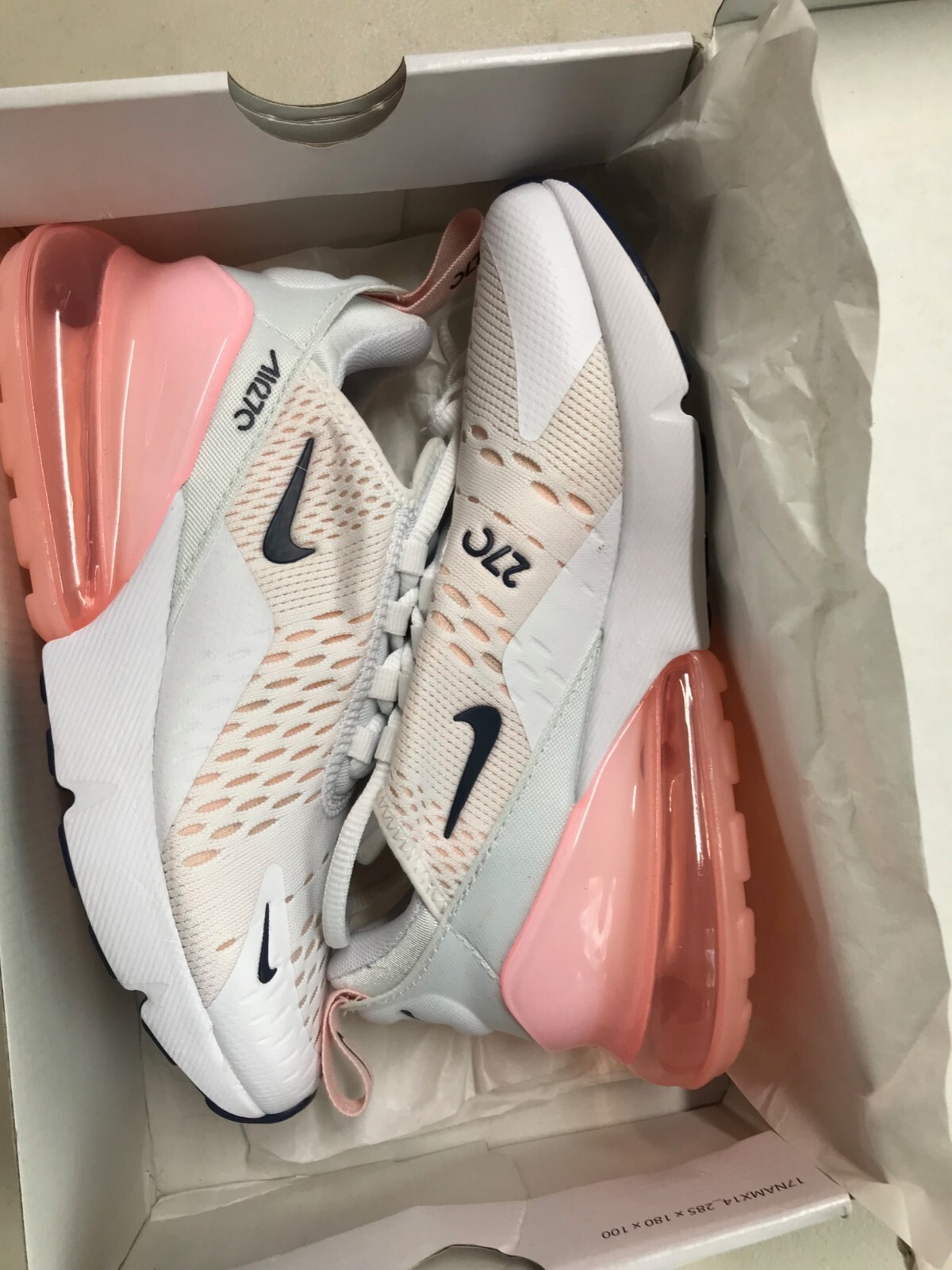 nike air max 270 white peach