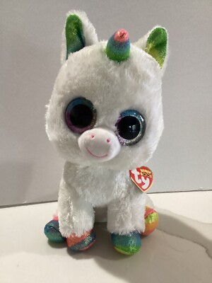 Ty PIXY Unicorn Beanie Boo Buddy 10  - NEW