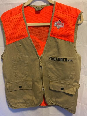 Gander Mountain Hunting Vest, Orange & Khaki Green, Size S