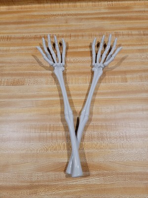 Halloween Skeleton Arm Serving Hands set of 2