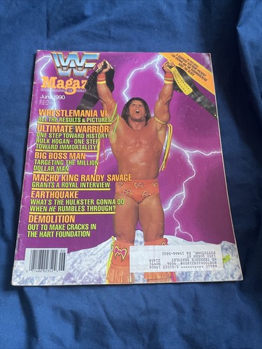 WWF Magazine 1990年9月号 WWF Magazine September 1990 HULK HOGAN Hulkamania Vintage
