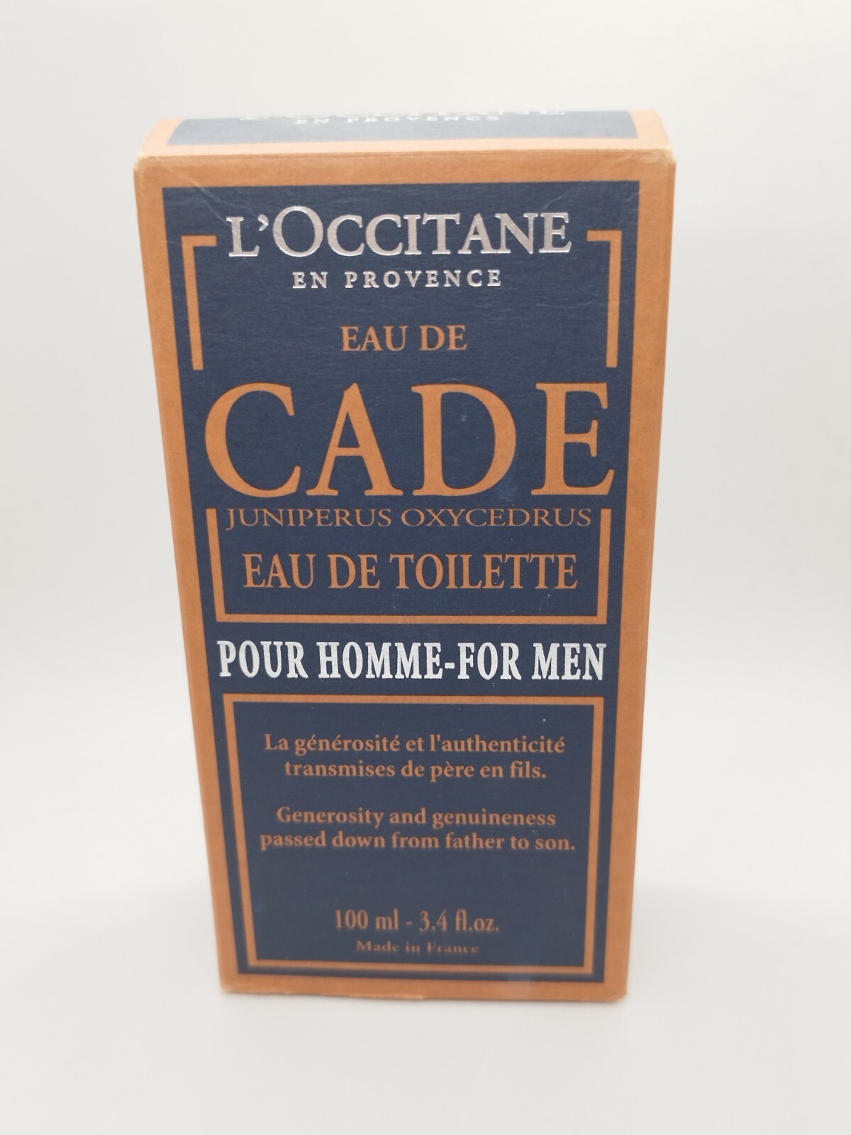L'OCCITANE Eau de Cade ケード 香水 L'Occitane Eau De Cade Eau de Toilette For Men 3.4 oz