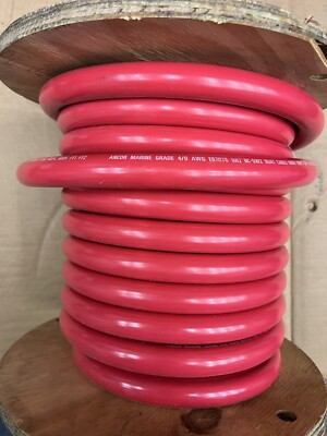 4/0 Awg Ancor Marine RED - Tinned Copper - Boat Battery Cable Wire 0000 Gauge