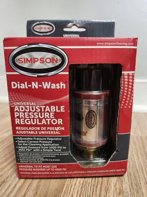 Simpson Dial-N-Wash 82232 Universal Adjustable Pressure Washer Regulator