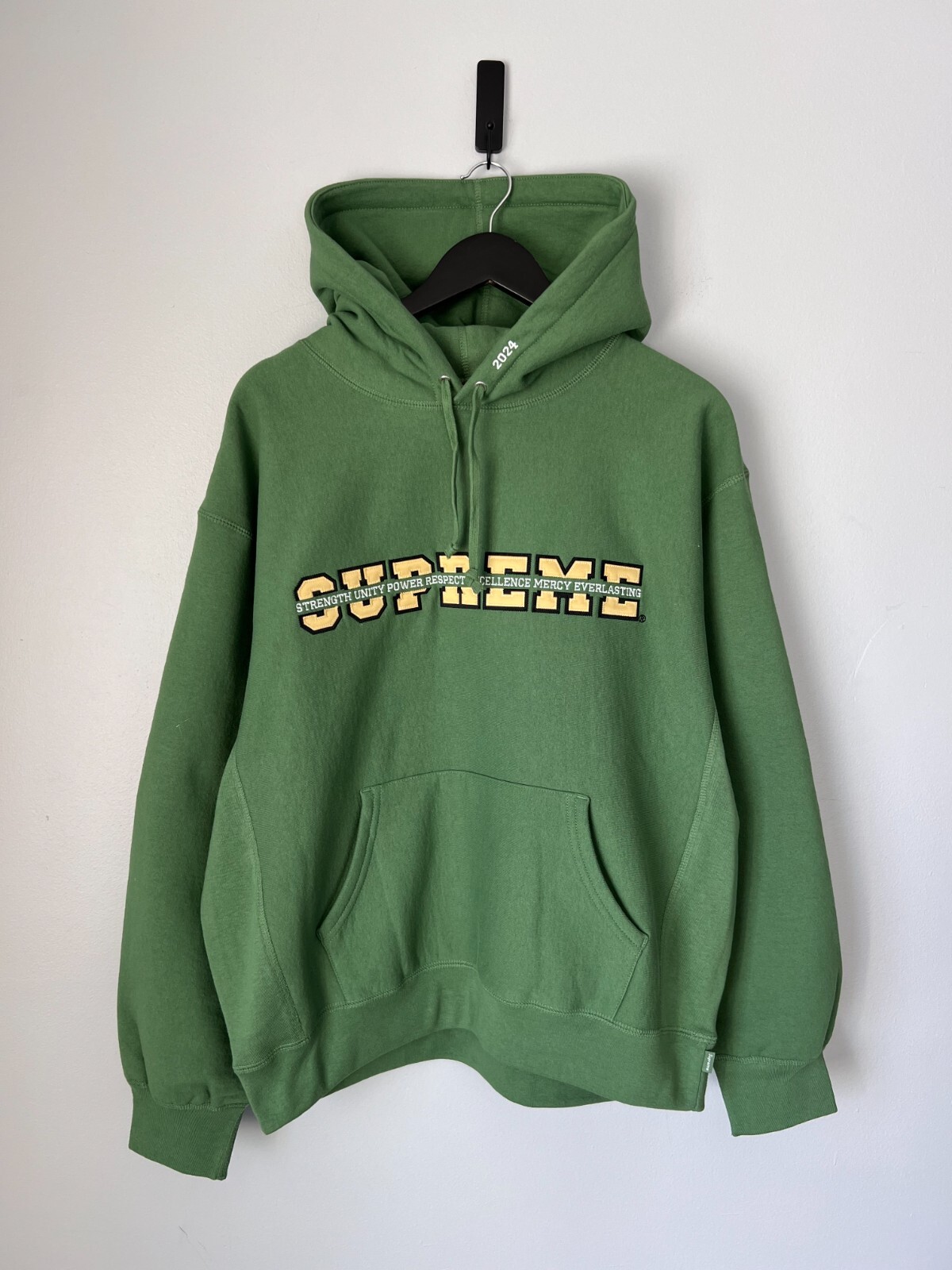 Supreme College Acronym Hooded Sweatshirt - Size Large