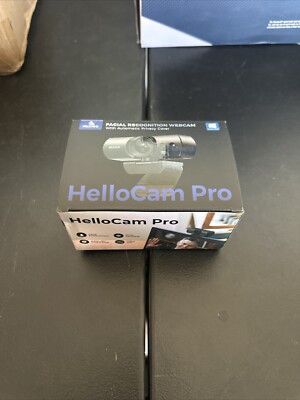 HelloCam Pro, Webcam with Windows Hello, 1080P 60FPS Autofocus, True Privacy New
