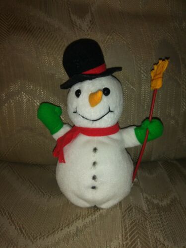 24K Beanie Boppers Blizzard Snowman Plush 7