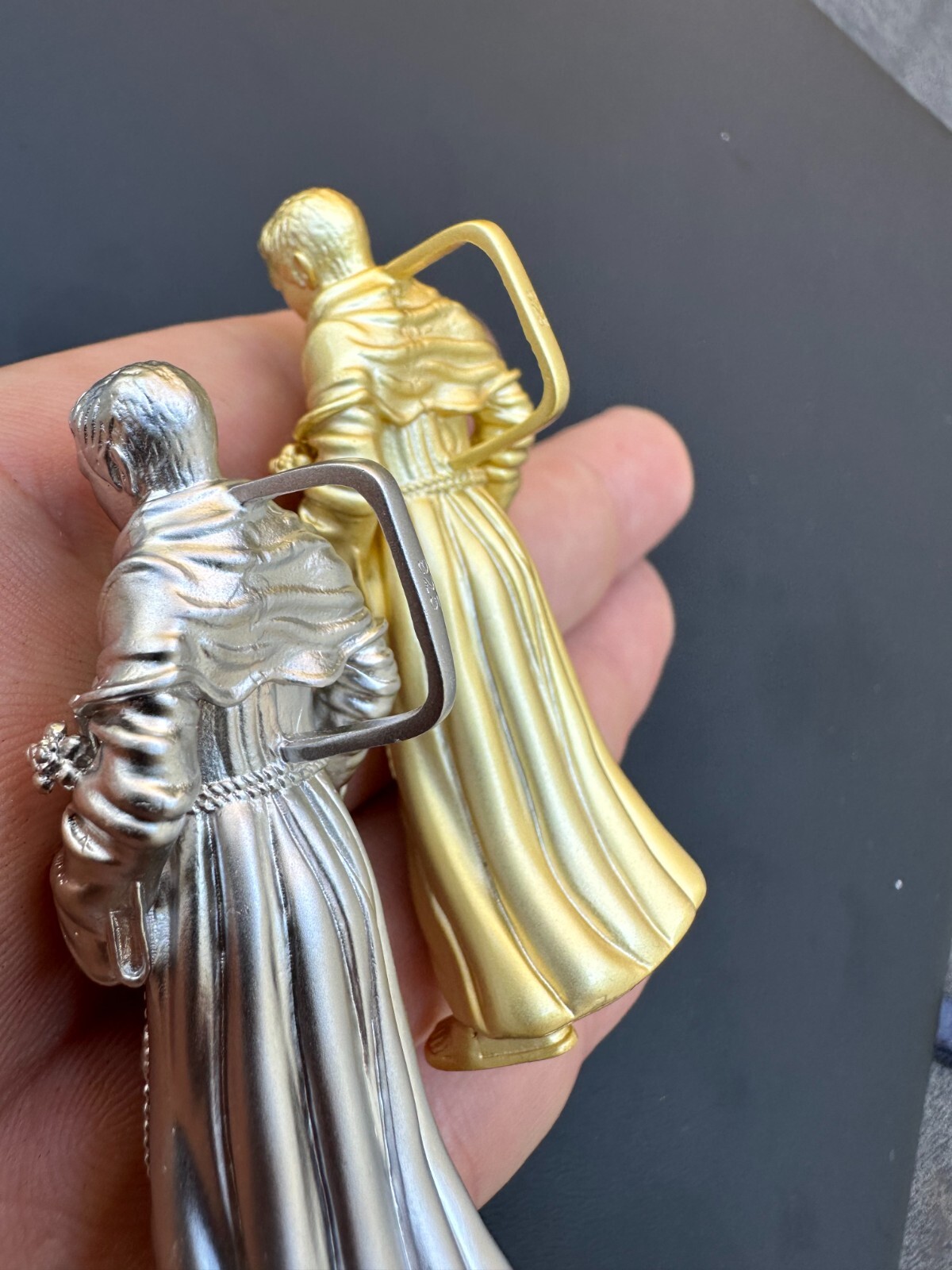 Pre-owned Harlembling Heavy 3d St Joseph W Baby Jesus Real 925 Silver 14k Yellow Gold Pendant Necklace