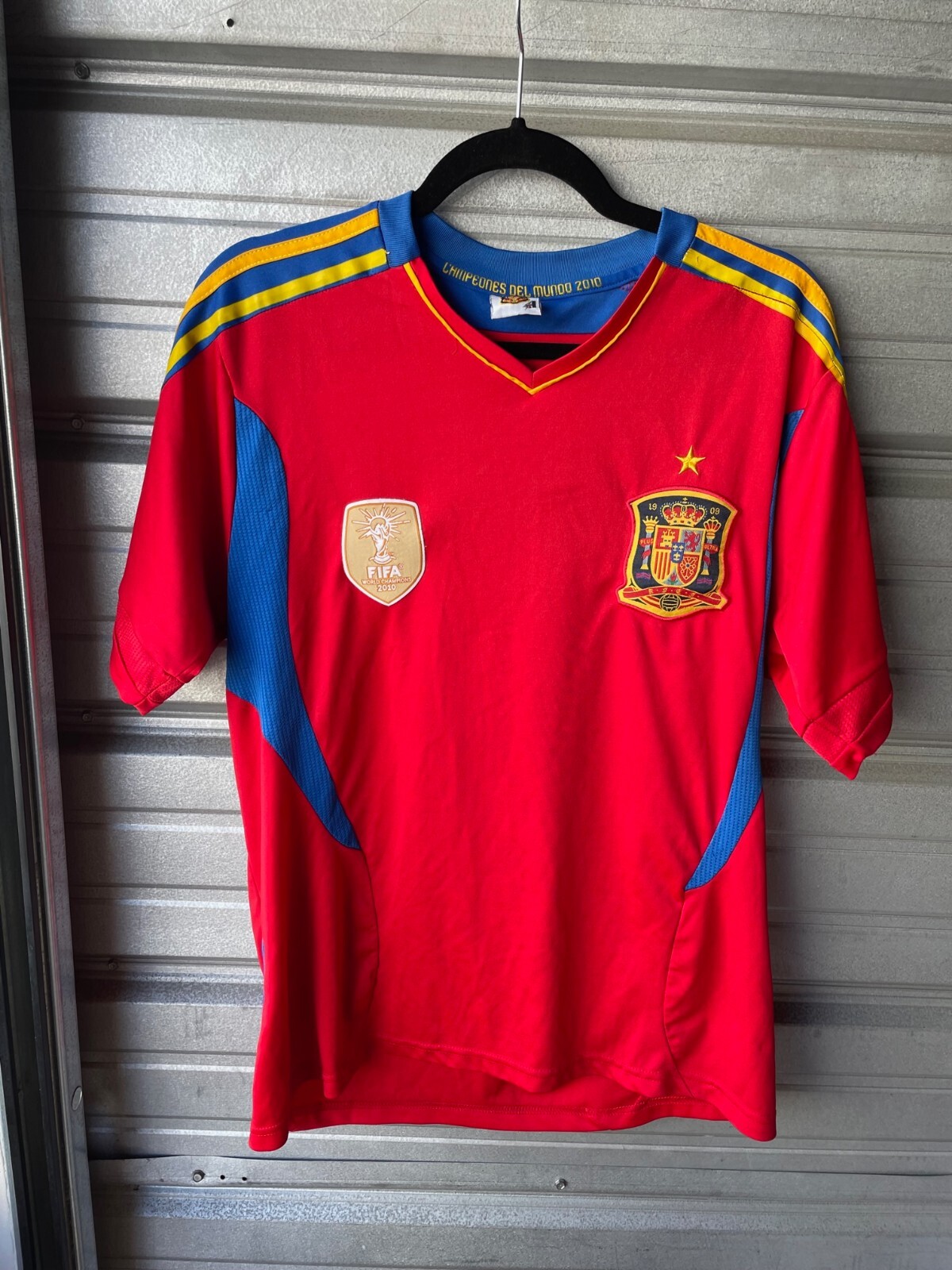 2010 Spain FIFA World Cup Champions Jersey National Futbol David