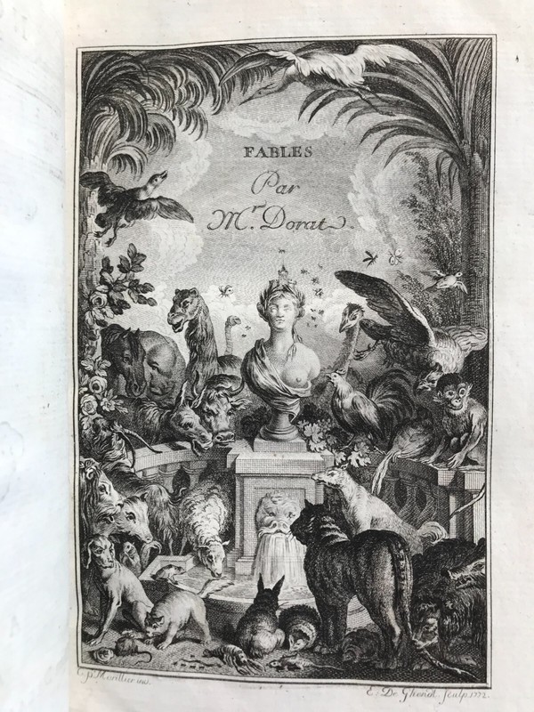 Fables Nouvelles De Dorat - 1776