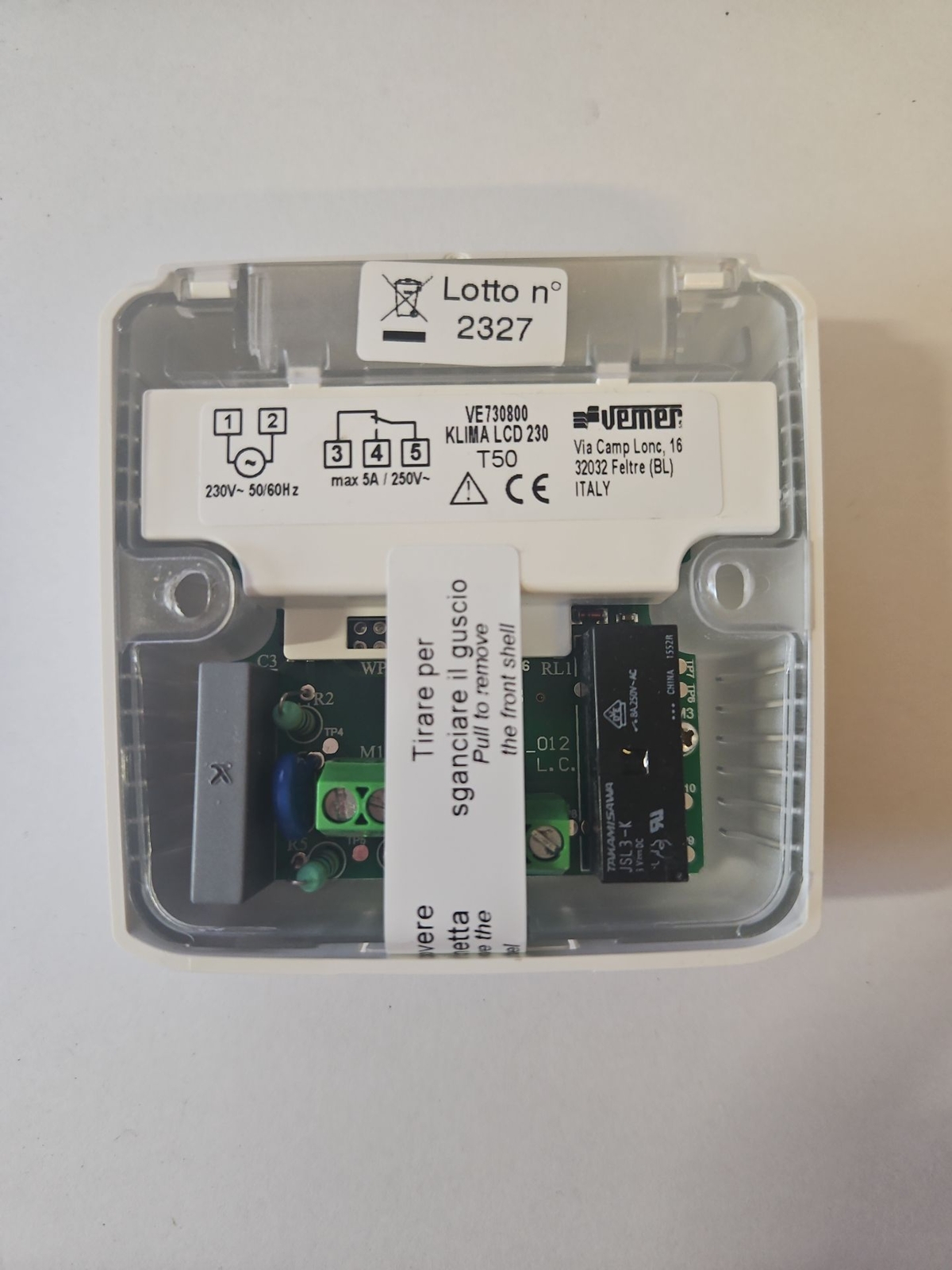 Termostato Elettronico Da Parete KLIMA LCD - Semplice E Preciso, Alimentazione 230V - Foto 10