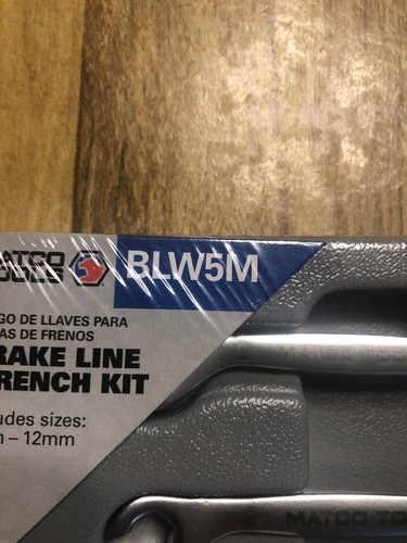 Matco Tool BLW5M 5 Piece Metric Brake Line Wrench Set w/Holder