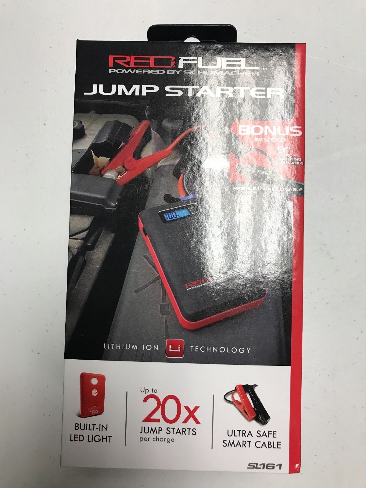 BRAND NEW Schumacher RedFuel Jump Starter SL161 Red Fuel Jumpstarter SL 161 BRAND NEW Schumacher RedFuel Jump Starter SL161 Red Fuel Jumpstarter SL 161