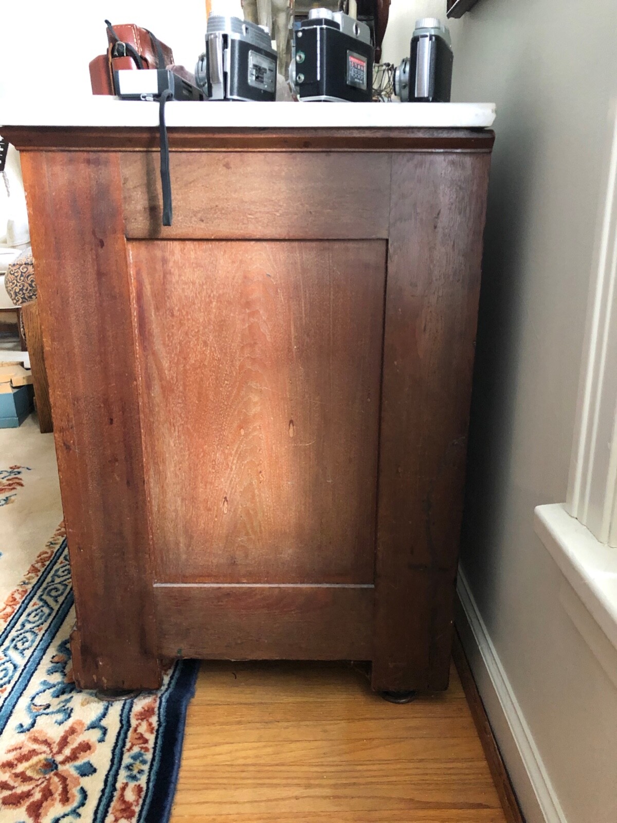 Antique Marble Top Chest of Drawers