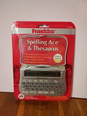 Franklin Spelling Ace and Thesaurus SA-206S Electronic 2007 -NEW - SEALED