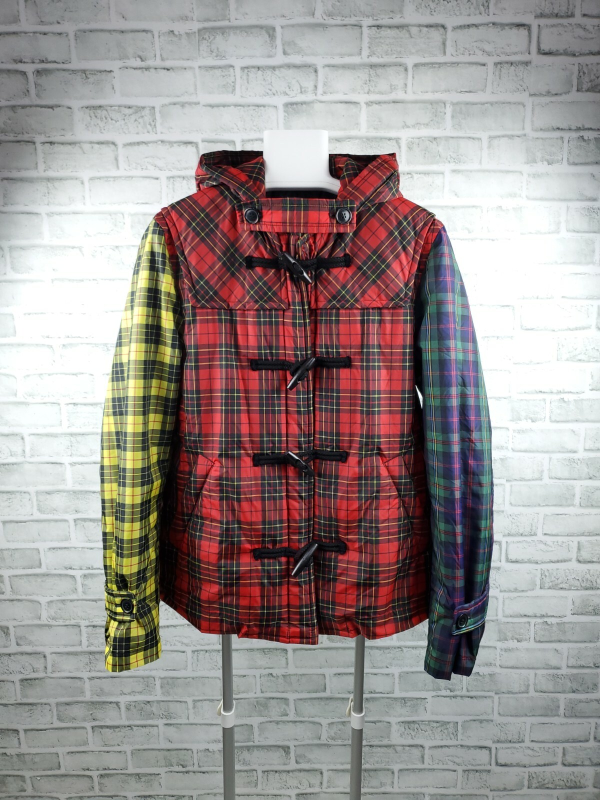 COMME des GARCONS SHIRT Hooded Duffle Jacket Multicolor COMME des GARCONS SHIRT Hooded Duffle Jacket Multicolor