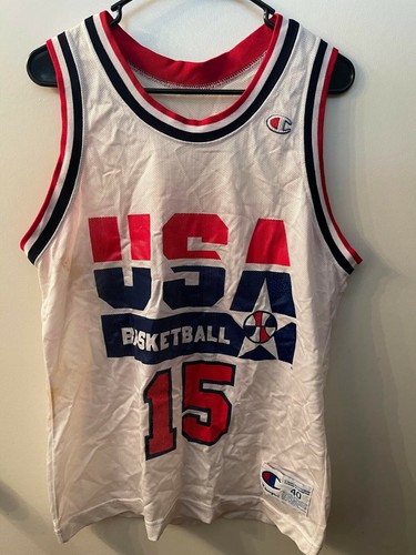 90's champion DREAM TEAM ＃15 JOHNSON Champions USA Basketball Jersey #15 Johnson Size 40 | eBay