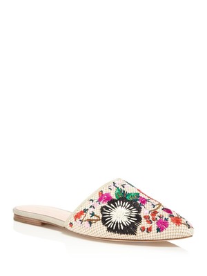

KATE SPADE NEW YORK Женские бежевые шлепанцы Monteclair с острым носком, 9 м, Бежевый, S1150050ECC